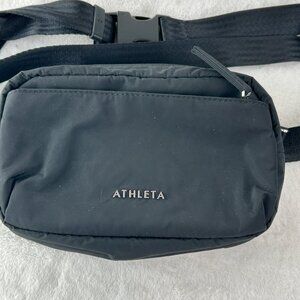 ATHLETA Black Belt Bag Crossbody Travel Fanny Pack - Power Of She